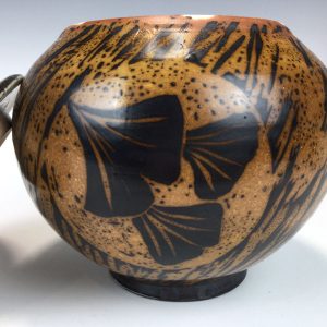 Striped Lidded Bowl by Terry Plasket